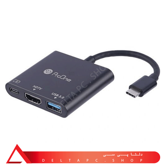 تبدیل Type-C به USB Type-C، USB Type-A، HDMI پرووان مدل ProOne PHU552