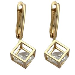 گوشواره زنانه ژوپینگ مدل مکعب کد E5997
