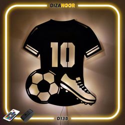 تابلو بک لایت طرح فوتبالی دیزانور کد D138