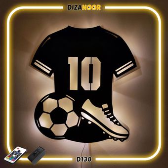 تابلو بک لایت طرح فوتبالی دیزانور کد D138