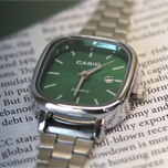 ساعت کاسیو الد مانی سبز بند استیل