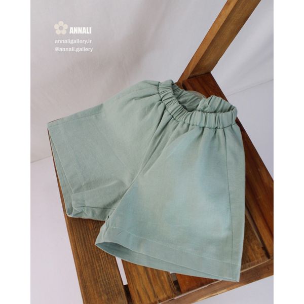 ست تاپ و شورتک ماریا رنگ آبی