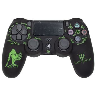 روکش دسته بازی PS4 طرح The Last Faith مشکی سبز