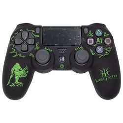 روکش دسته بازی PS4 طرح The Last Faith مشکی سبز