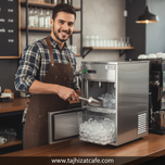 یخساز صنعتی 50 کیلویی پرایم مدل بولت Bullet | تولید یخ بولتی سریع در 10 دقیقه | بدنه استیل ضدزنگ مناسب کافی‌شاپ و رستوران