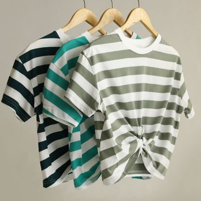 تیشرت راه راه گره‌ای