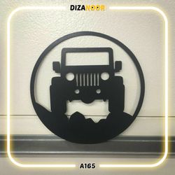 تابلو دیوارکوب طرح ماشین جیپ دیزانور کد A165