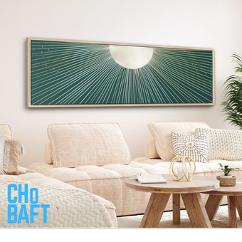 تابلو کلاسیک سان با ورق طلا