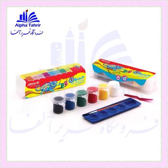 گواش 6 رنگ پیوسته بزرگ ( آریا )