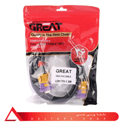 کابل تصویری VGA گریت مدل GR‑1.5M طول 1.5 متر