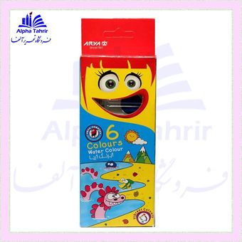آبرنگ 6 رنگ  ( آریا )