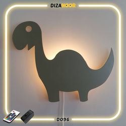 تابلو بک لایت طرح دایناسور دیزانور کد D096