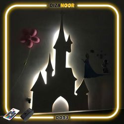 تابلو بک لایت طرح قصر دیزنی دیزانور کد D093