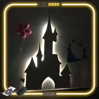 تابلو بک لایت طرح قصر دیزنی دیزانور کد D093