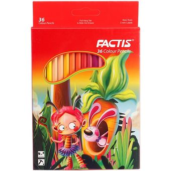 مداد رنگی 36 رنگ فکتیس جعبه مقوایی