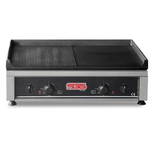 گریل برقی رومیزی صنعتی دو حالته SGS مدل 7050E | صفحه صاف و شیاردار چدنی ساخت ترکیه