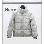 کاپشن وارداتی پر سنگشور دودی سفید