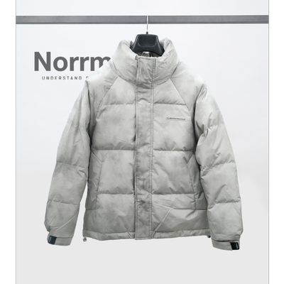 کاپشن وارداتی پر سنگشور دودی سفید