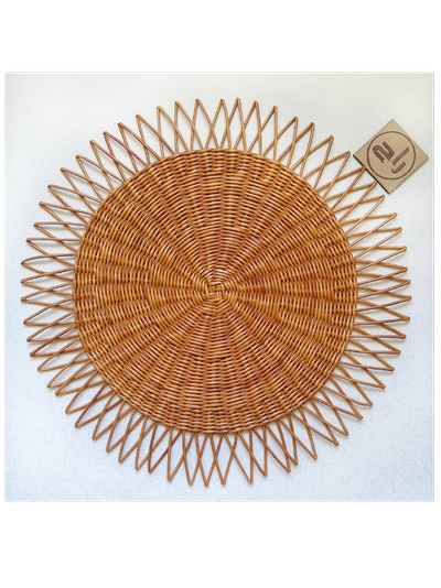 دیوارکوب ستاره‌ای حصیری استودیو راح