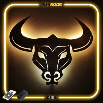 تابلو بک لایت طرح گاو دیزانور کد D145