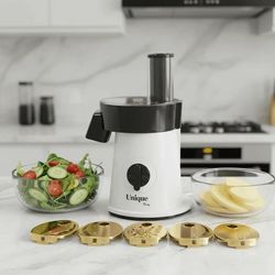 سالاد ساز 6 کاره یونیک مدل MN-2026 با تیغه‌های طلایی