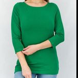 تیشرت نخ پنبه آستین سه ربع