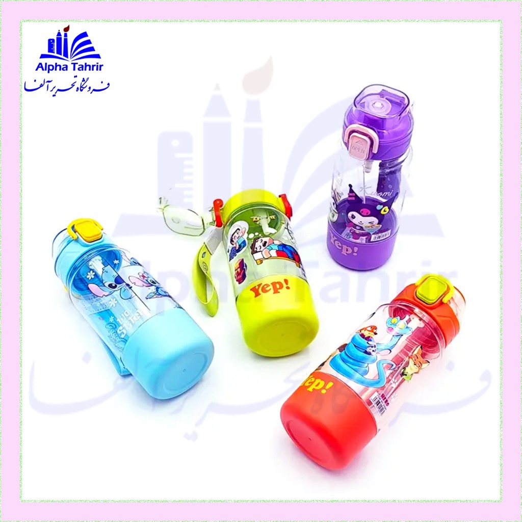 قمقمه کودکانه نی دار شفاف کد 6906 ( هیرو HERO )