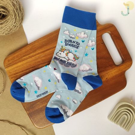 جوراب ساقدار زنانه طرح یونیکورن برند ترک SOCK STREET
