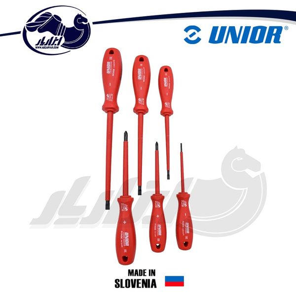 پیچ گوشتی عایق برق یونیور مدل 603CS6VDE بسته 6 عددی