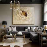 طرح گل طلایی