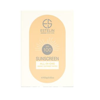ضدآفتاب تینتی استلین 100 گرمی ESTELIN Sunscreen All-in-One Magic Defense Tinted