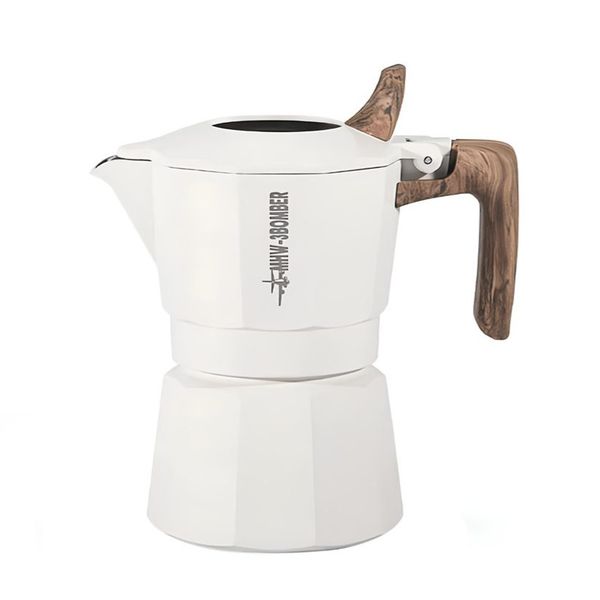 موکاپات بمبر Double Valve مدل M5887W | قهوه ساز روگازی آلومینیومی MHW‑3BOMBER ظرفیت 100 میلی‌لیتر