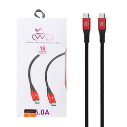 کابل شارژ کنفی سوپر فست We-net Plus Type-C To Type-C