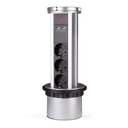 پریز توکار کابینت استوانه ای الکترا مدل 10020 ملونی