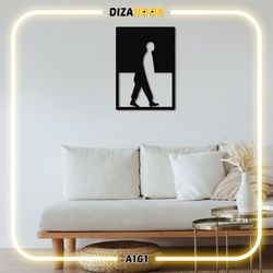 تابلو دیوارکوب طرح مرد دیزانور کد A161