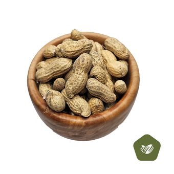 بادام زمینی با پوست خام