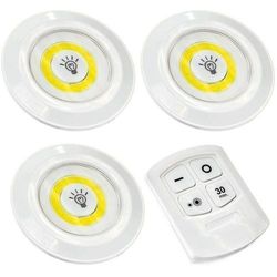 چراغ اضطراری سقفی مدل ریموت دار 3in1 مجموعه 3 عددی