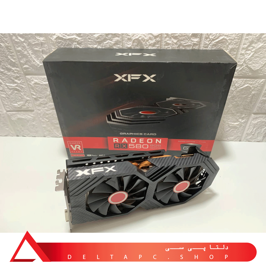 کارت گارفیکxfx rx580 8gig | کارتن اصلی | استوک | پیچ پلمپ | ( سریال یکی )