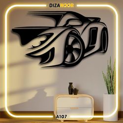 تابلو دیوارکوب طرح ماشین لوتوس ایلیز دیزانور کد A107