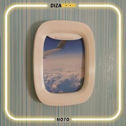 قاب عکس طرح پنجره هواپیما دیزانور کد N070