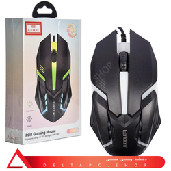موس گیمینگ سیم دار LED RGB ارلدام مدل ET-KM1