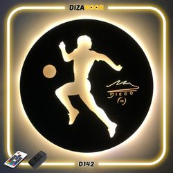تابلو بک لایت طرح دیگو مارادونا دیزانور کد D142