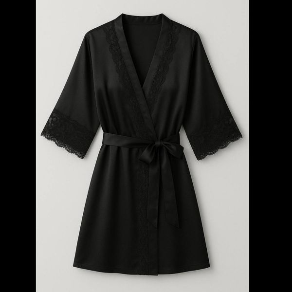 ربدوشامبر آستین حریر کد 1402