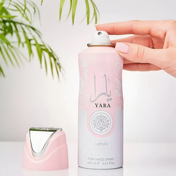 اسپری خوشبو کننده بدن زنانه لطافه مدل یارا حجم 200 میلی لیتر