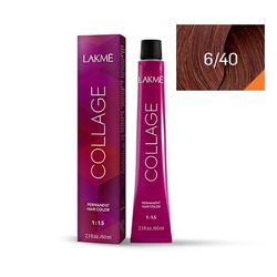 رنگ مو لاکمه سری کلاژ شماره 6/40 ( بلوند مسی تیره ) - Lakme Collage Hair Color
