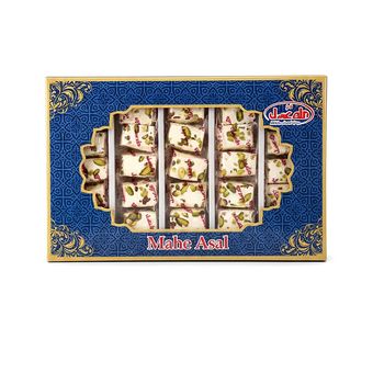 گز نوقا با مغز پسته ماه عسل آبی