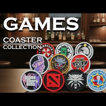 ست زیرلیوانی گیمینگ Games Collection