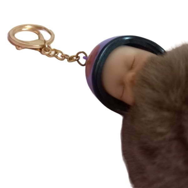 آویز عروسکی مدل نوزاد کلاه کاسکت دار