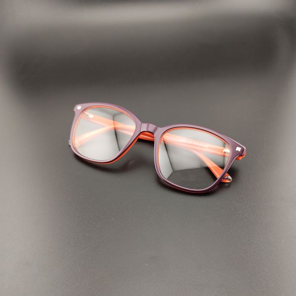 فریم عینک طبی زنانه مدل LA023C3 Acetate Tangerine Maroon