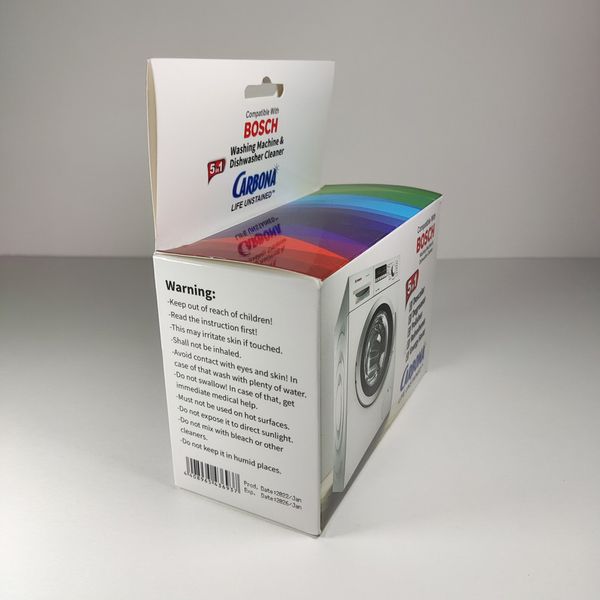 جرم گیر ماشین لباسشویی و ظرفشویی کربونا وزن 250 گرم بسته 5 عددی